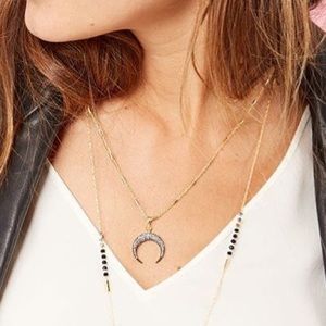 Stella & Dot - Diedre Double Horn Pendant